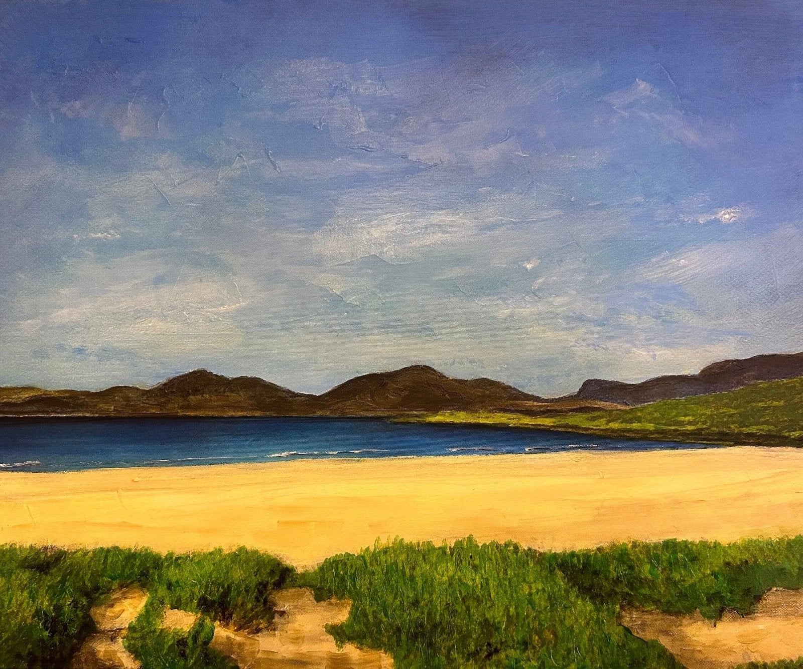 Luskentyre Beach Harris Original Landscape Painting