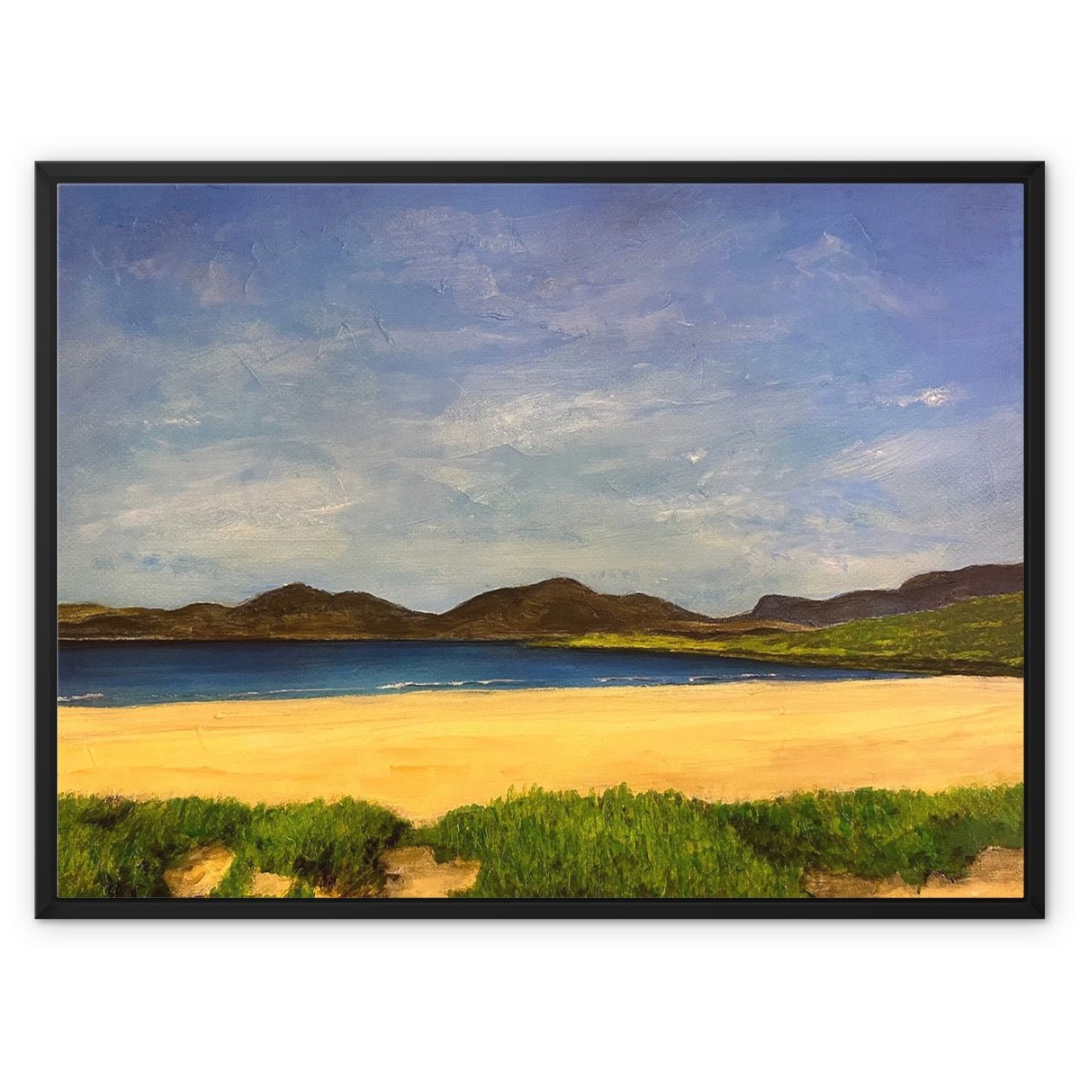 Luskentyre Beach Harris Painting | Framed Canvas Prints From Scotland