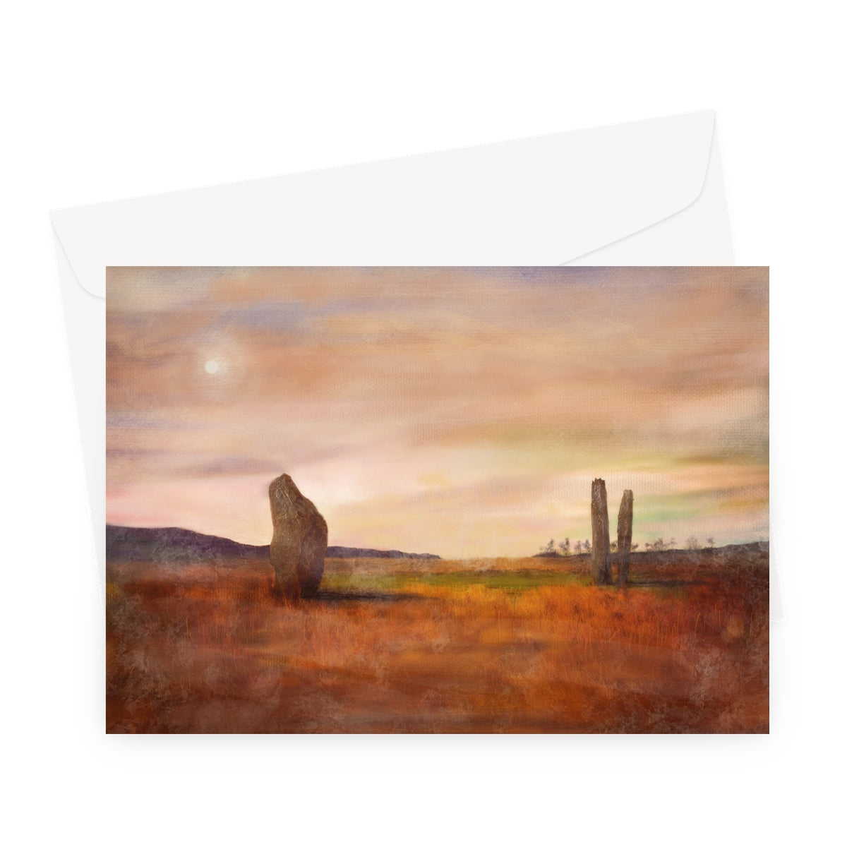 Machrie Moor Arran Scottish Art Gifts Greeting Card