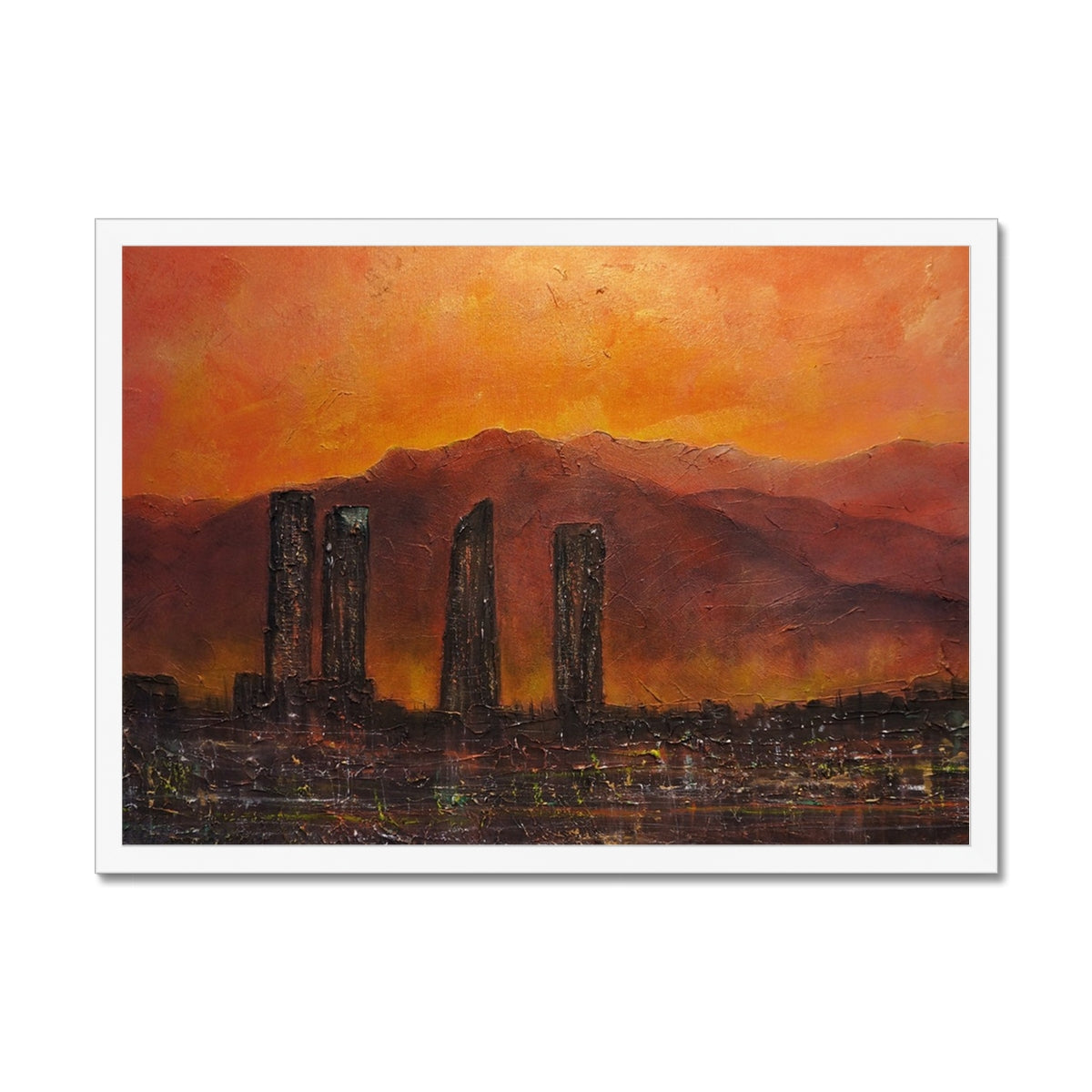 Madrid Dusk Painting | Framed Prints From Scotland