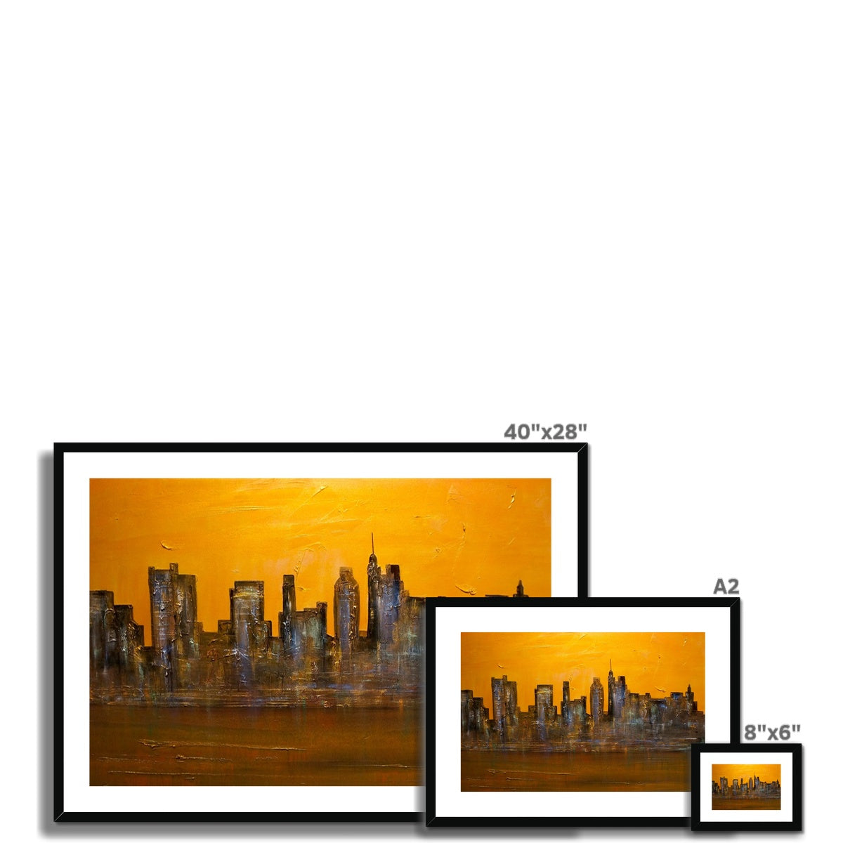 Manhattan Heat Painting | Framed &amp; Mounted Prints From Scotland