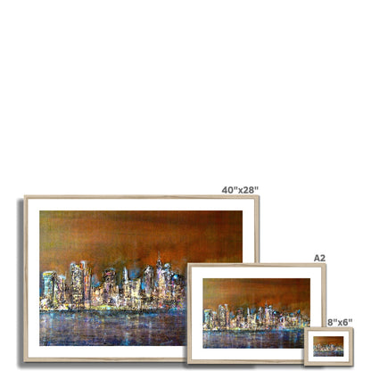 Manhattan Nights Painting | Framed &amp; Mounted Prints From Scotland