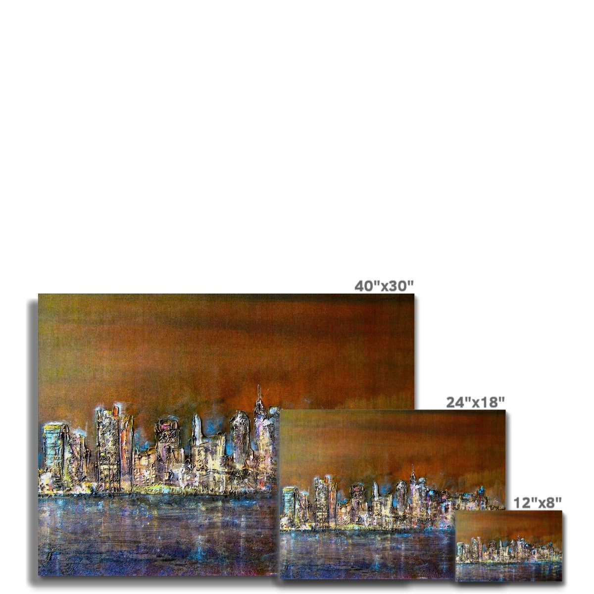 Manhattan Nights Painting | Canvas From Scotland