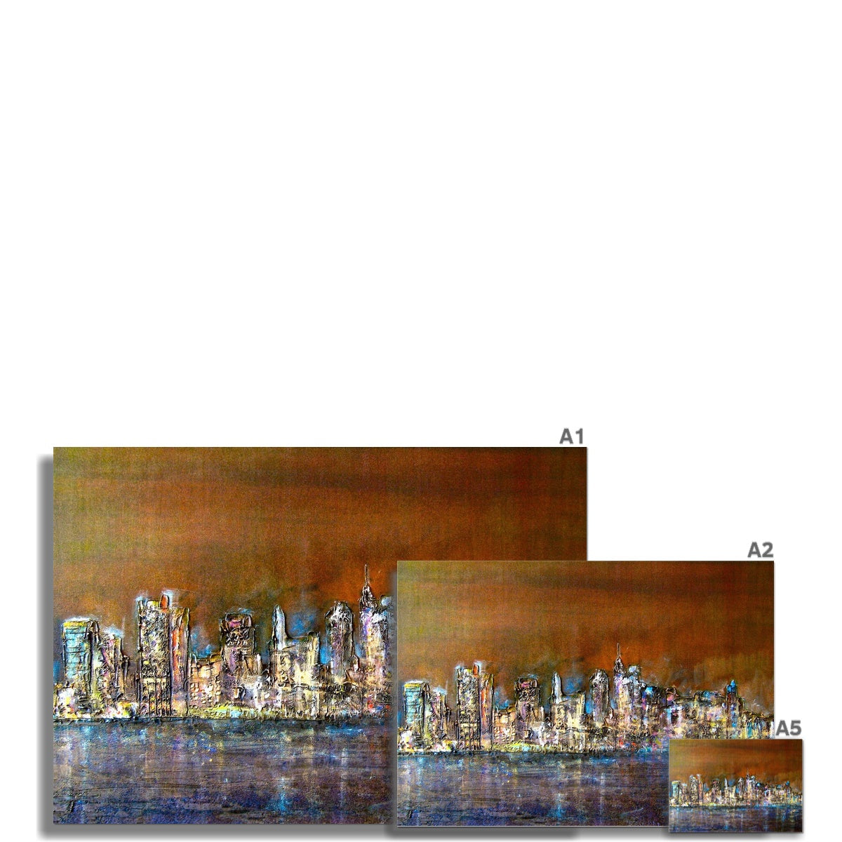 Manhattan Nights Painting | Fine Art Prints From Scotland