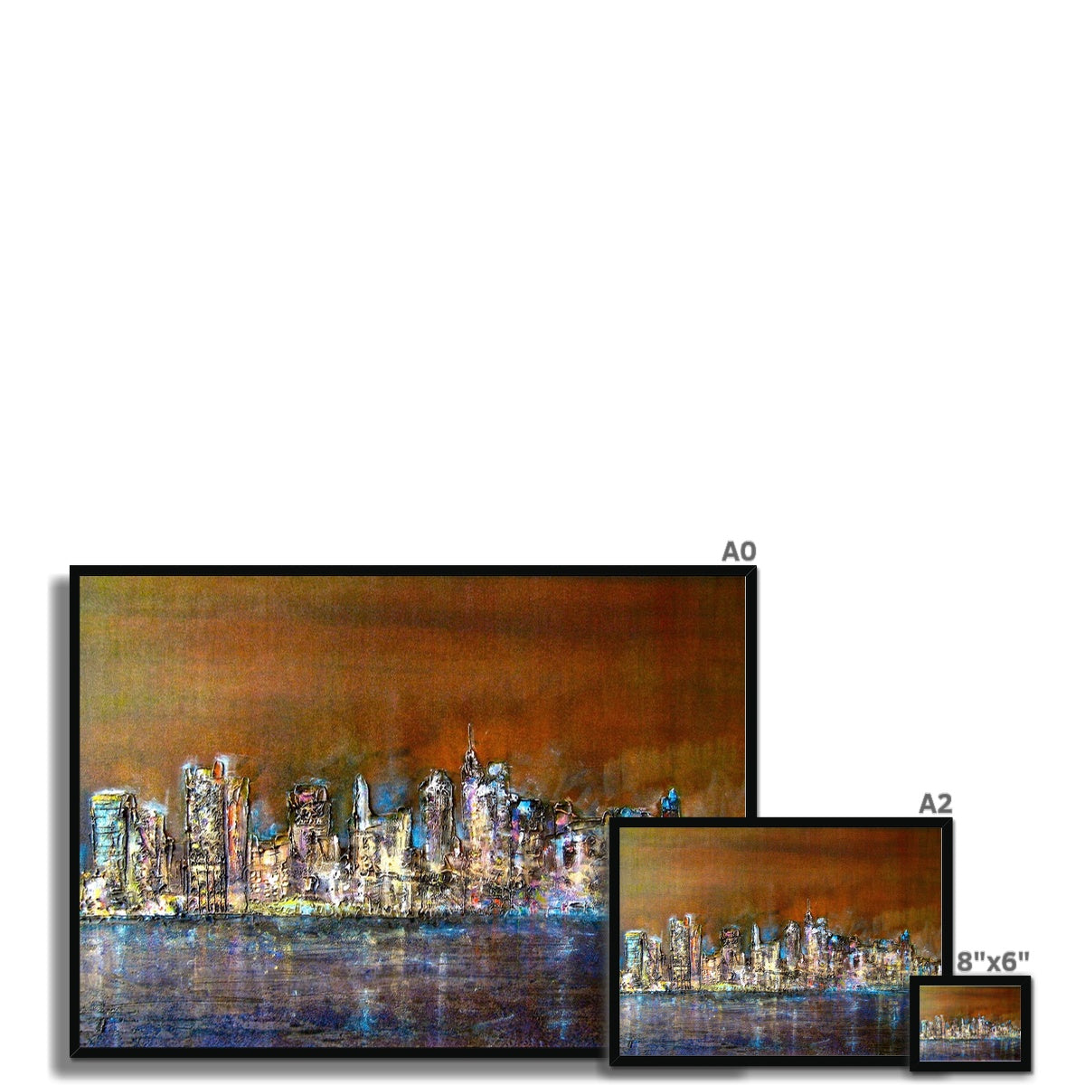 Manhattan Nights Painting | Framed Prints From Scotland