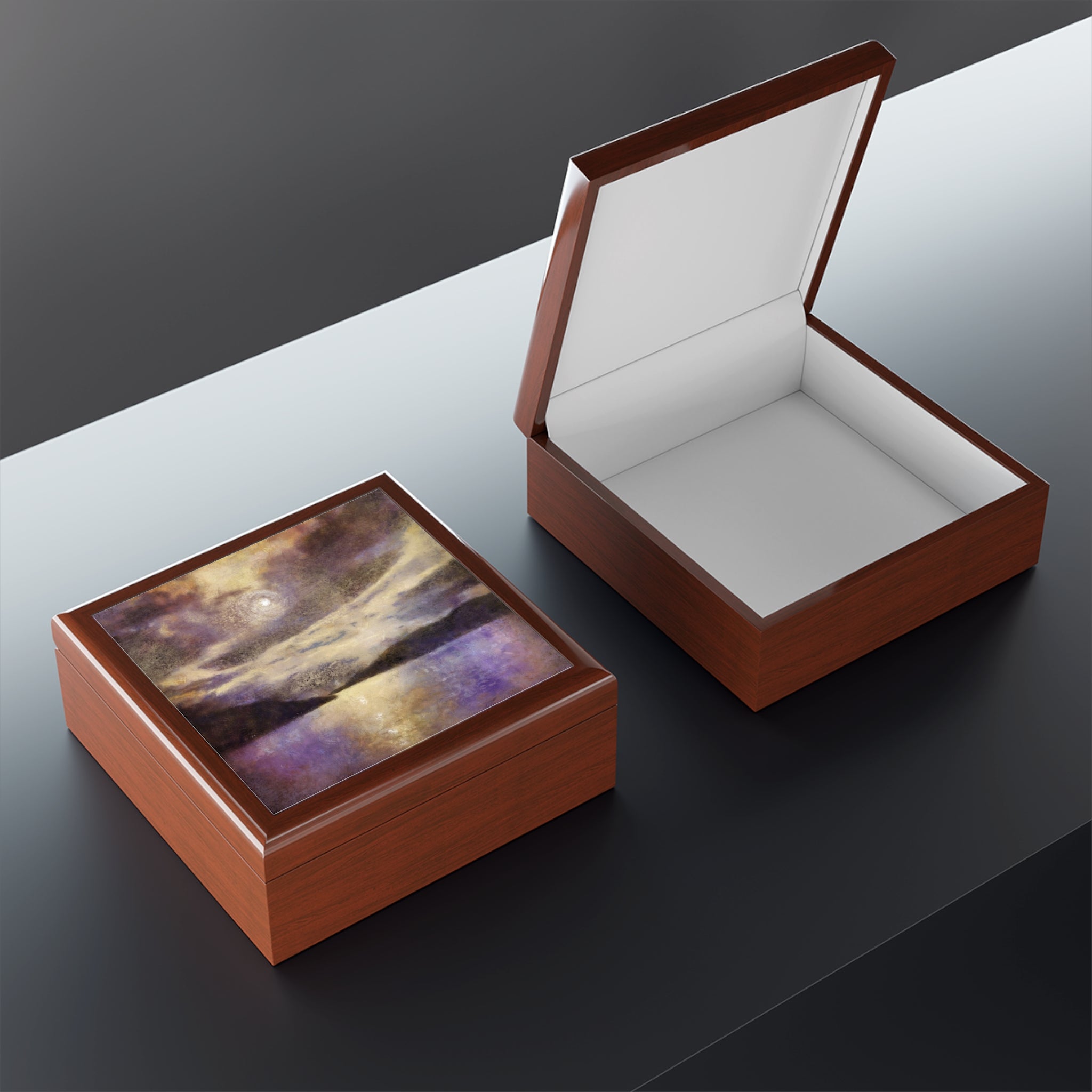 Moonlight Meets Lewis &amp; Harris | Art Jewellery Box | Scotland