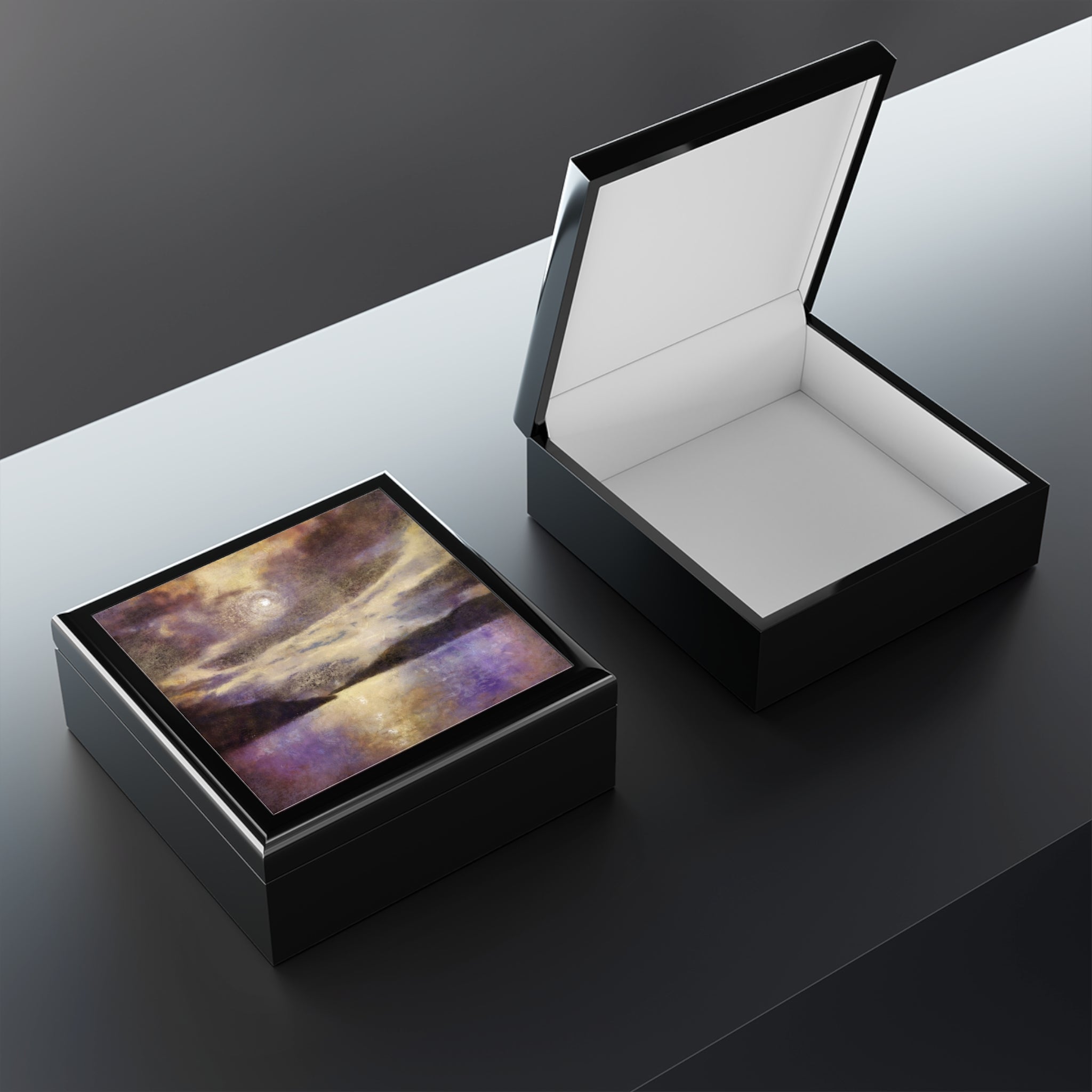 Moonlight Meets Lewis & Harris | Art Jewellery Box | Scotland