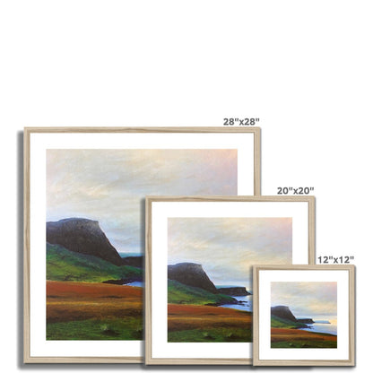 Neist Point Cliffs Skye Painting | Framed &amp; Mounted Prints From Scotland