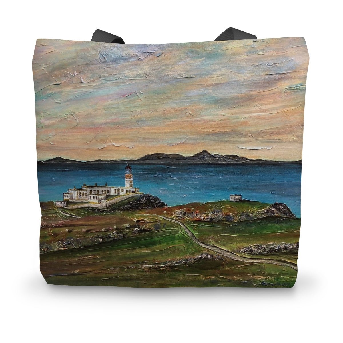 Neist Point Skye Art Gifts Canvas Tote Bag-Bags-Skye Art Gallery-14"x18.5"-Paintings, Prints, Homeware, Art Gifts From Scotland By Scottish Artist Kevin Hunter