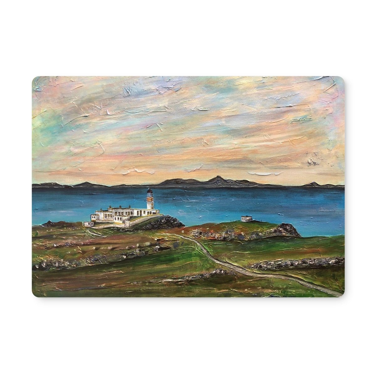 Neist Point Skye Art Gifts Placemat-Placemats-Skye Art Gallery-6 Placemats-Paintings, Prints, Homeware, Art Gifts From Scotland By Scottish Artist Kevin Hunter