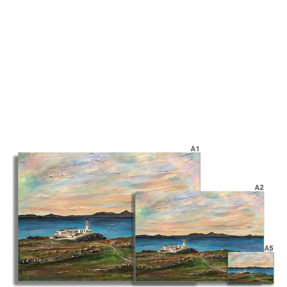 Neist Point Skye Painting | Fine Art Prints From Scotland-Unframed Prints-Skye Art Gallery-Paintings, Prints, Homeware, Art Gifts From Scotland By Scottish Artist Kevin Hunter