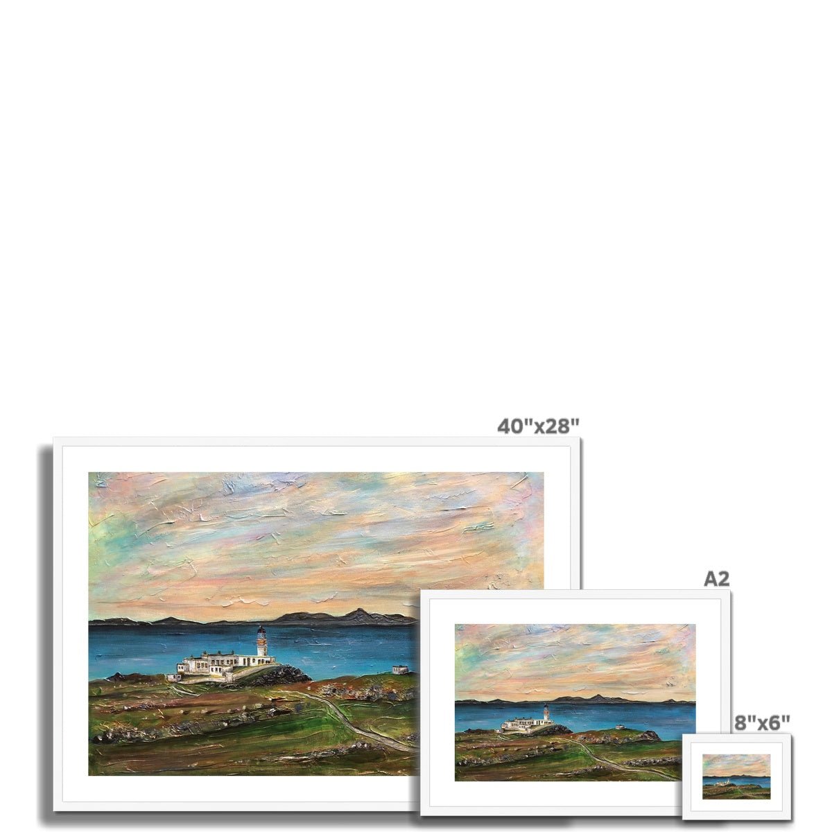 Neist Point Skye Painting | Framed & Mounted Prints From Scotland-Framed & Mounted Prints-Skye Art Gallery-Paintings, Prints, Homeware, Art Gifts From Scotland By Scottish Artist Kevin Hunter