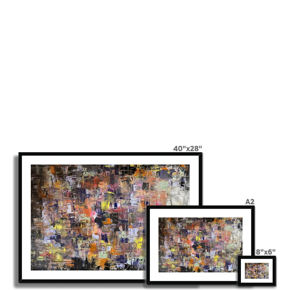 Never Enough Abstract Painting | Framed &amp; Mounted Prints From Scotland