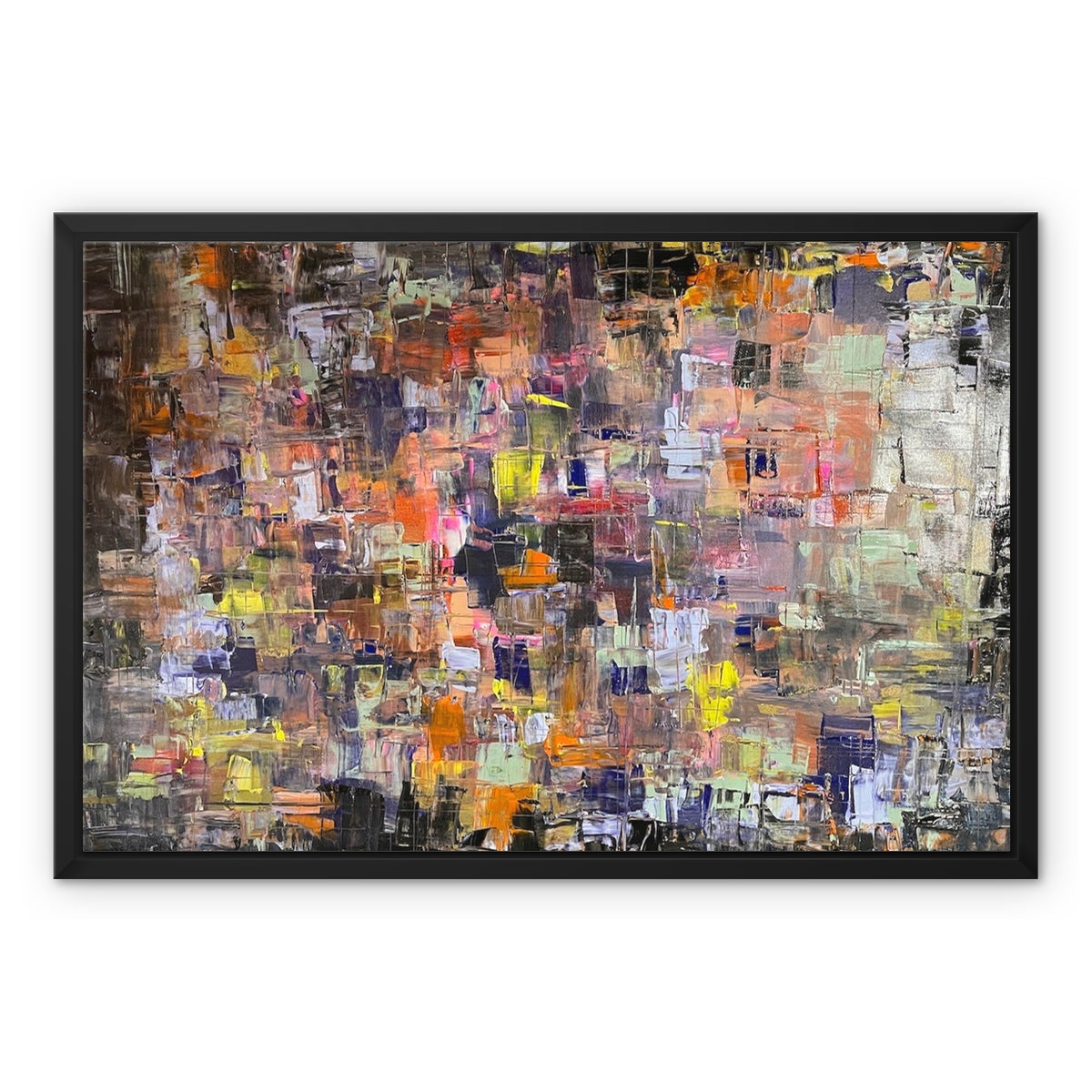 Never Enough Abstract Painting | Framed Canvas From Scotland