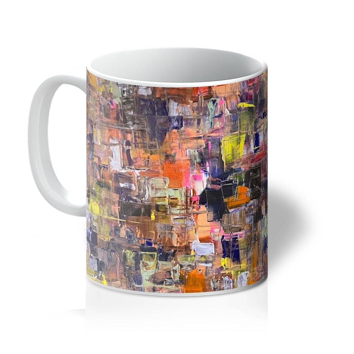 Never Enough Art Gifts Mug-Mugs-Abstract & Impressionistic Art Gallery-11oz-White-Paintings, Prints, Homeware, Art Gifts From Scotland By Scottish Artist Kevin Hunter