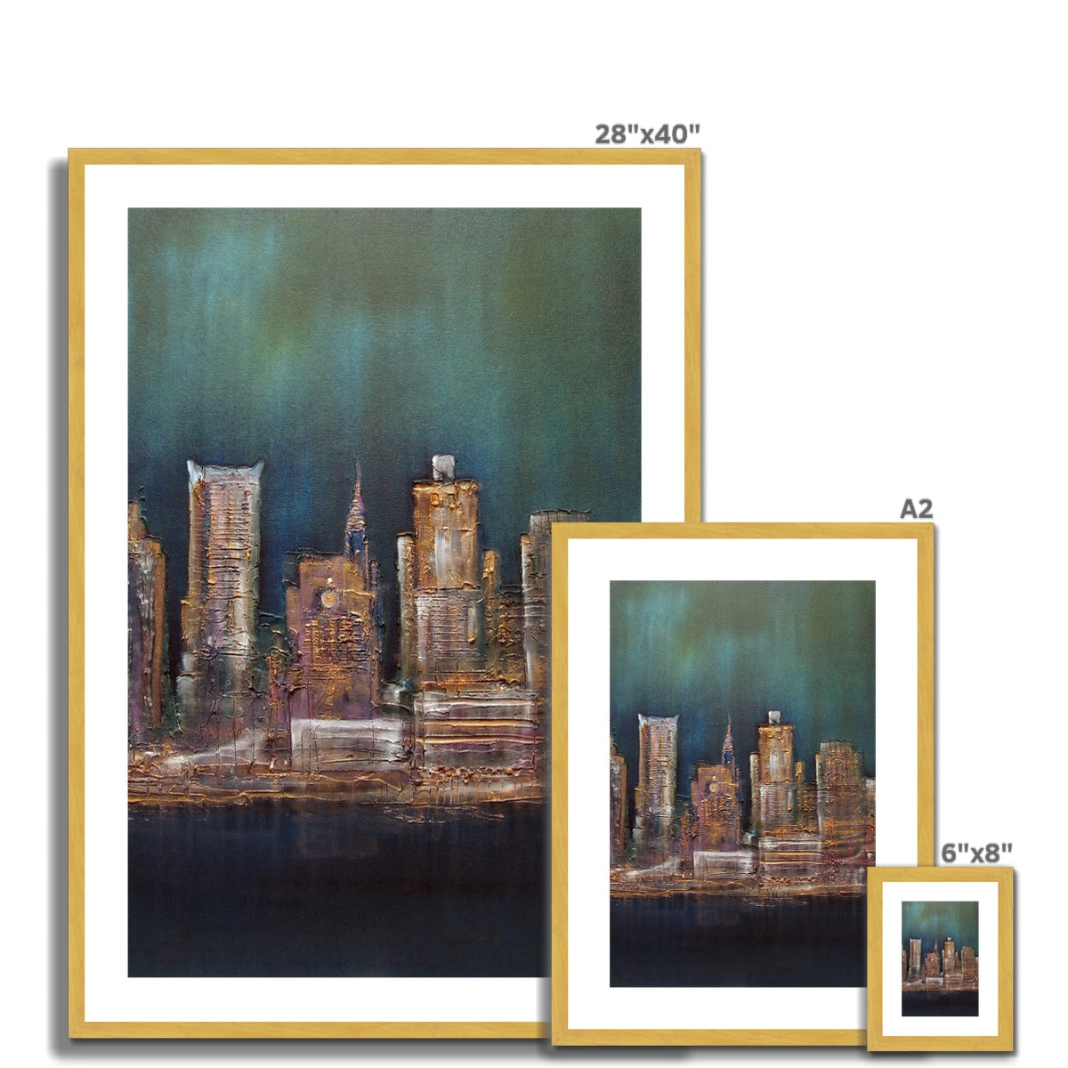 New York West Side Painting | Antique Framed & Mounted Prints From Scotland