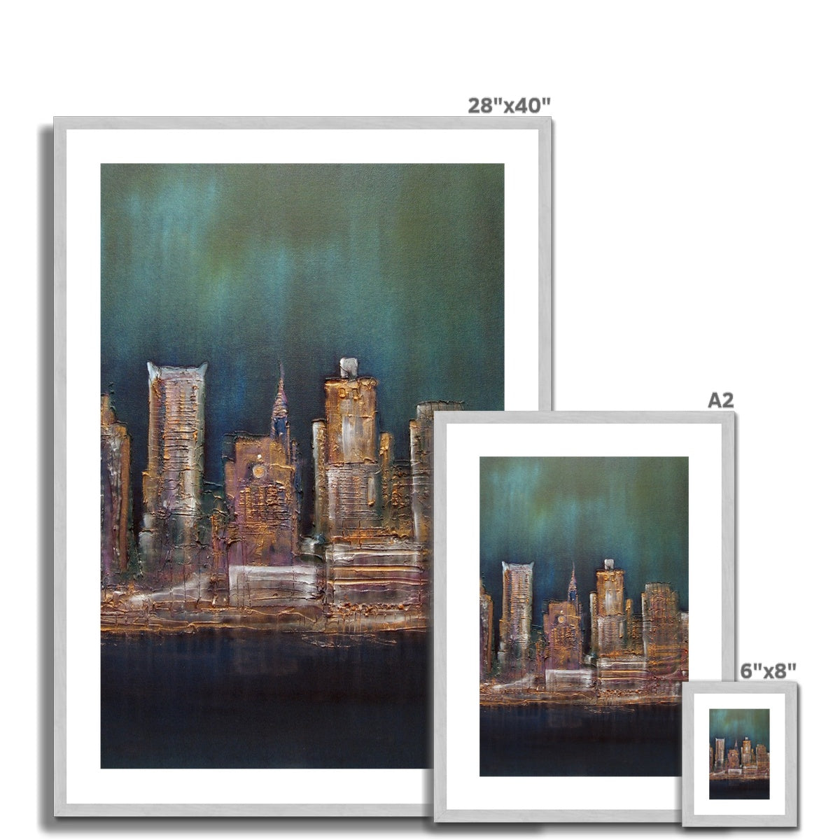 New York West Side Painting | Antique Framed & Mounted Prints From Scotland