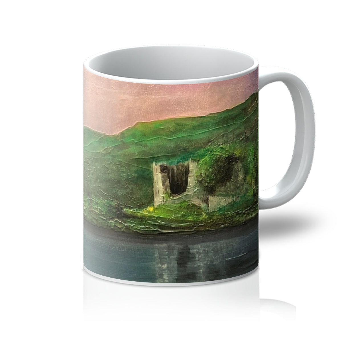 Old Castle Lachlan Art Gifts Mug | Historic &amp; Iconic Scotland Art Gallery | Paintings, Prints, Homeware and Art Gifts From Scotland By Scottish Artist Kevin Hunter