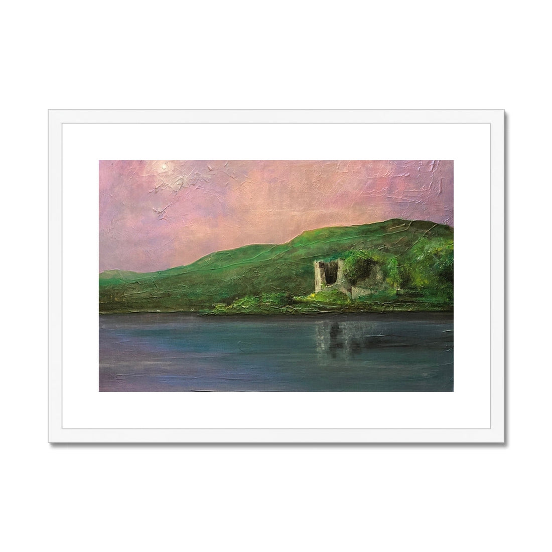 Old Castle Lachlan Painting | Framed &amp; Mounted Prints From Scotland