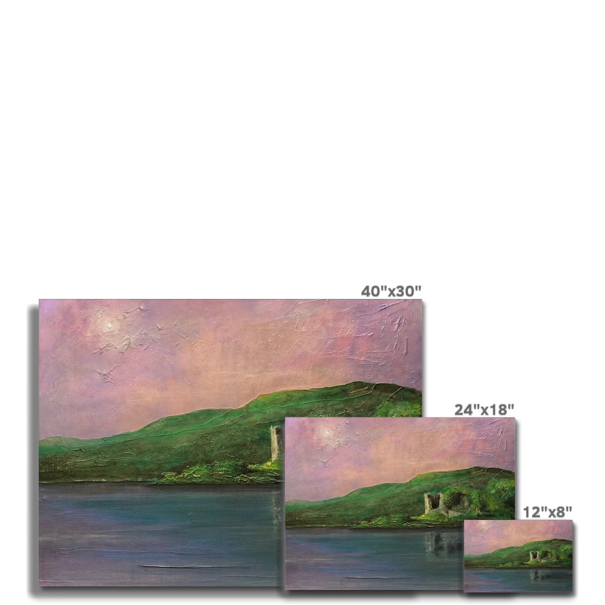 Old Castle Lachlan Painting | Canvas Prints From Scotland