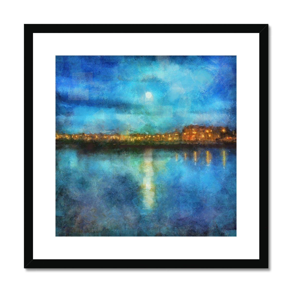 Portobello Moonlight Edinburgh Painting | Framed & Mounted Prints From Scotland