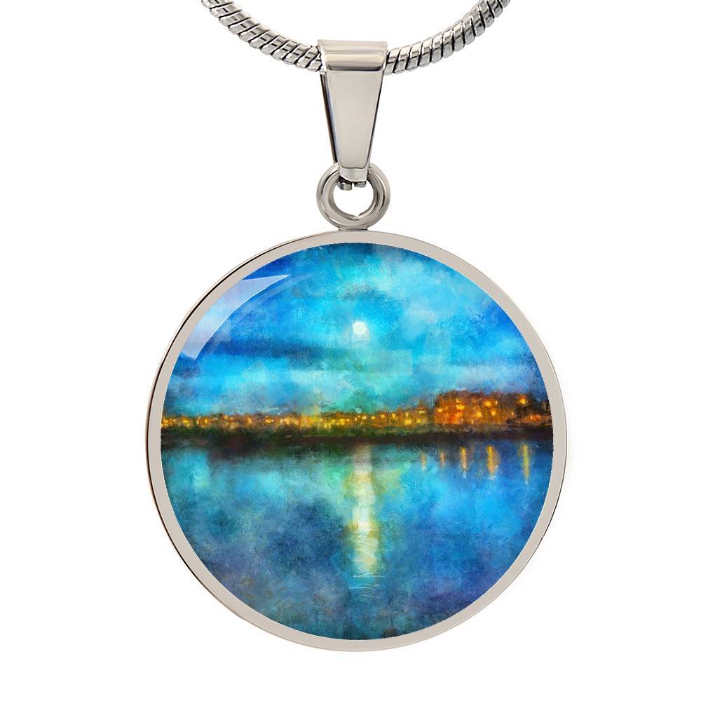 Portobello Moonlight | Scottish Art Jewelry | Luxury Designer Necklace