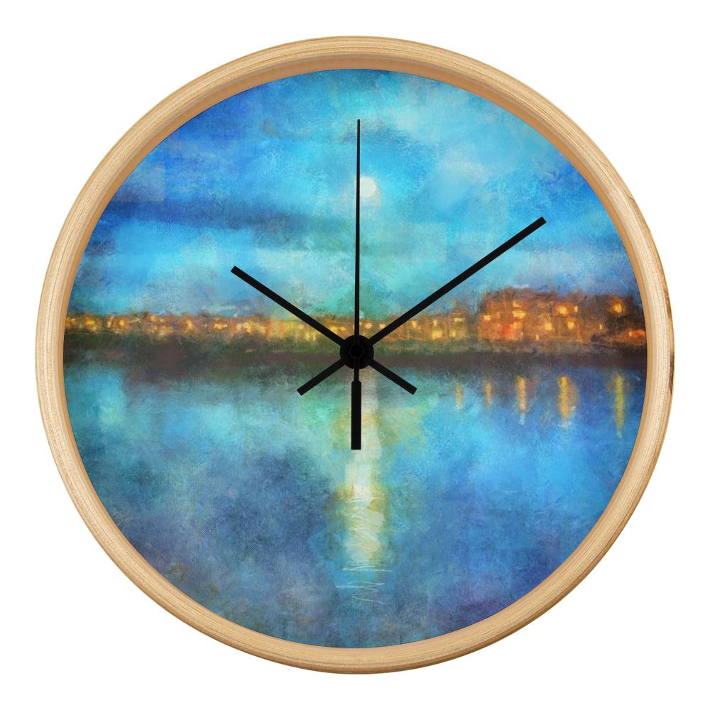 Portobello Moonlight | Wall Art Clock | Scotland