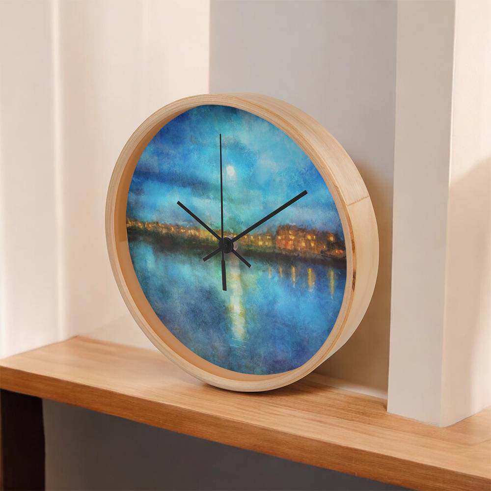 Portobello Moonlight | Wall Art Clock | Scotland