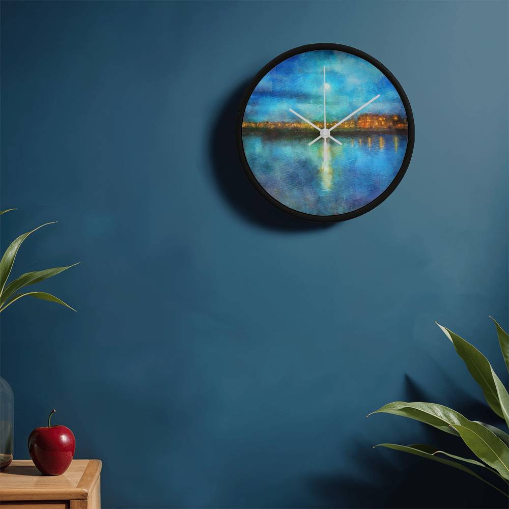 Portobello Moonlight | Wall Art Clock | Scotland