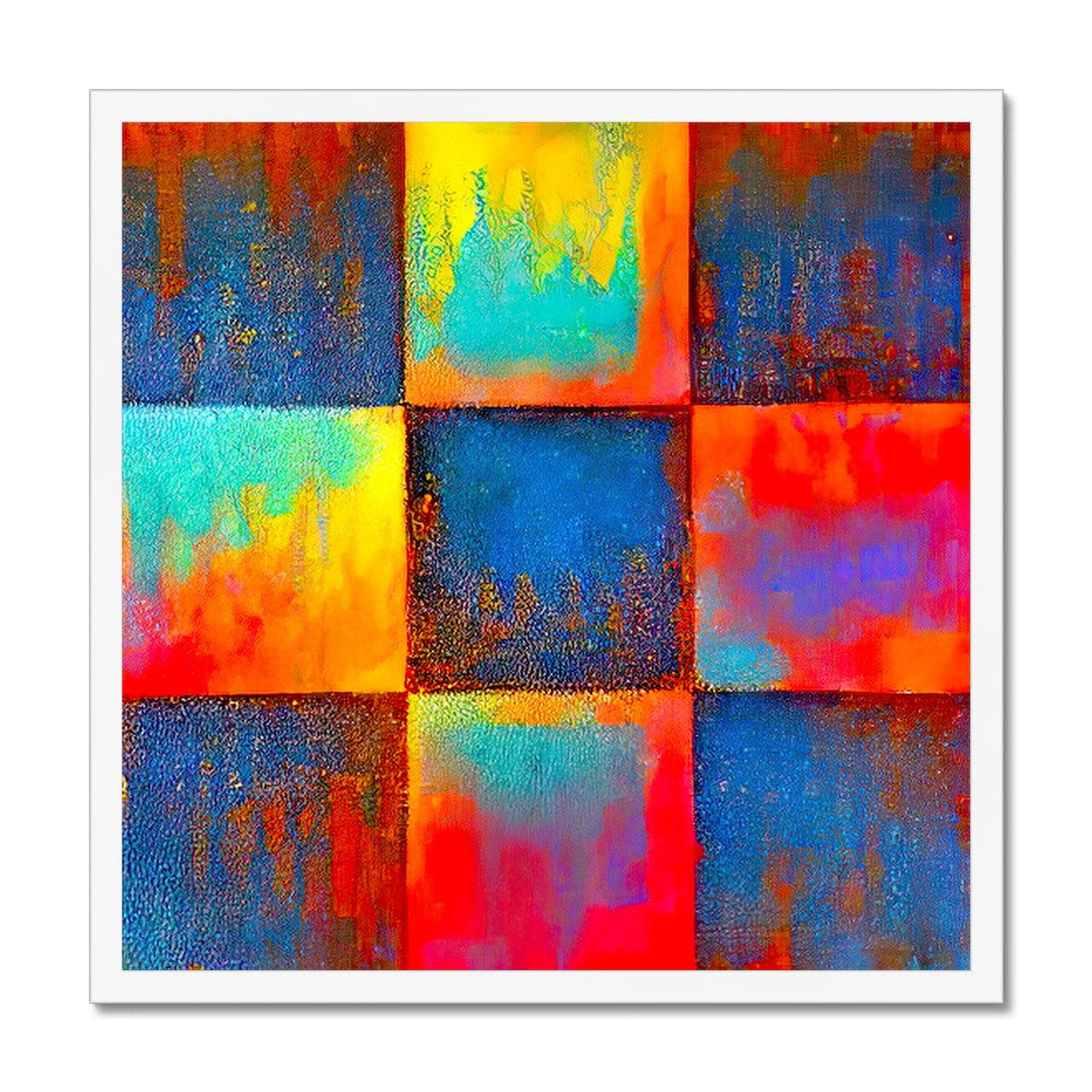 Prometheus Abstract Painting | Art By Koan | Framed Print