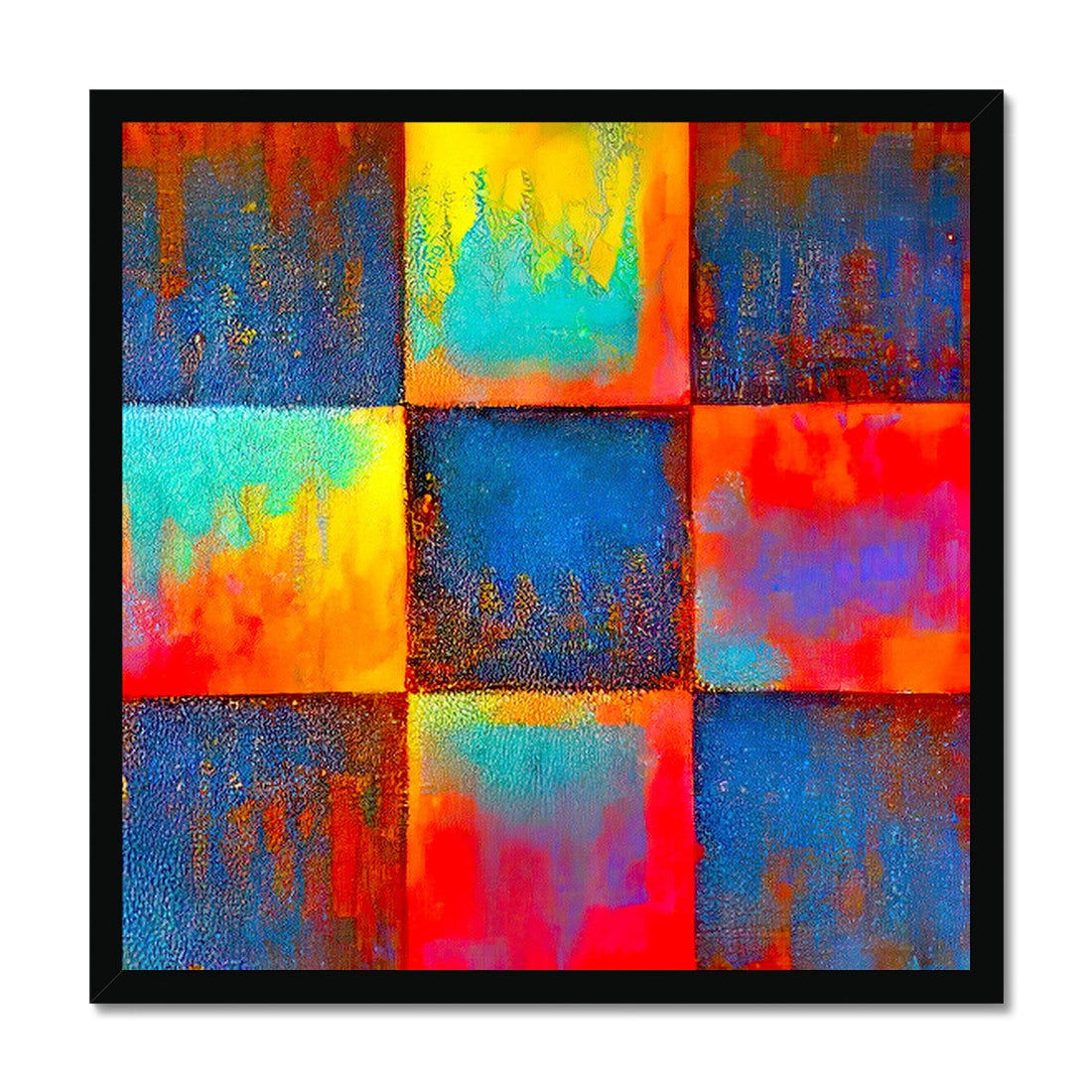 Prometheus Abstract Painting | Art By Koan | Framed Print