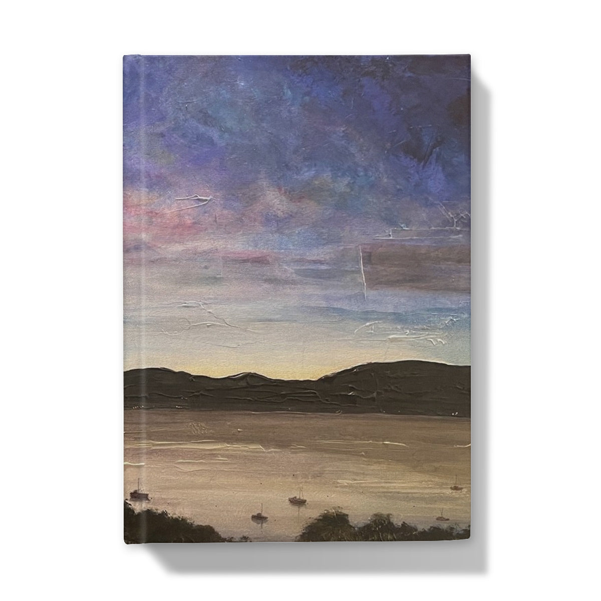 River Clyde Twilight Art Gifts Hardback Journal