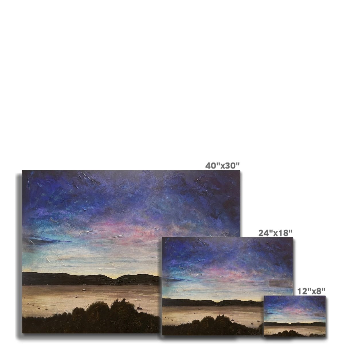 River Clyde Twilight Painting | Canvas From Scotland