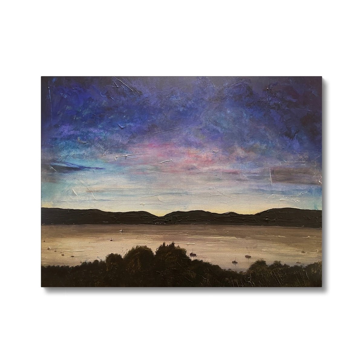 River Clyde Twilight Painting | Canvas Prints From Scotland