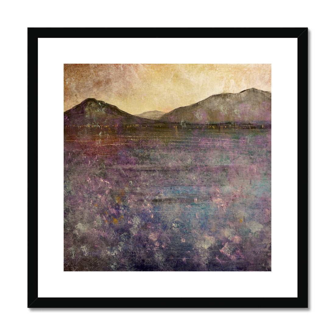 River Clyde Winter Dusk Painting | Framed &amp; Mounted Prints From Scotland