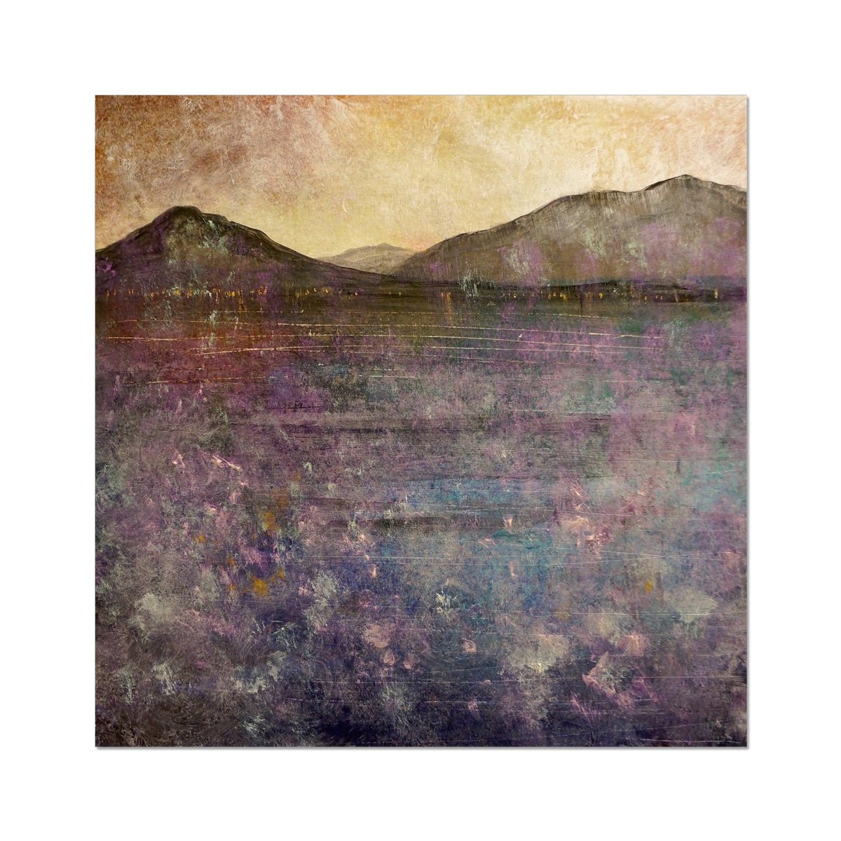 River Clyde Winter Dusk Painting | Artist Proof Collector Prints From Scotland