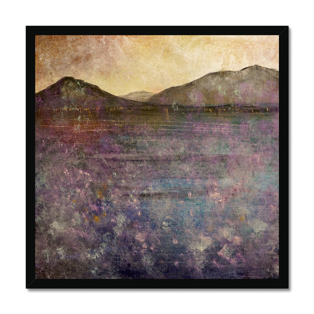 River Clyde Winter Dusk Painting | Framed Prints From Scotland