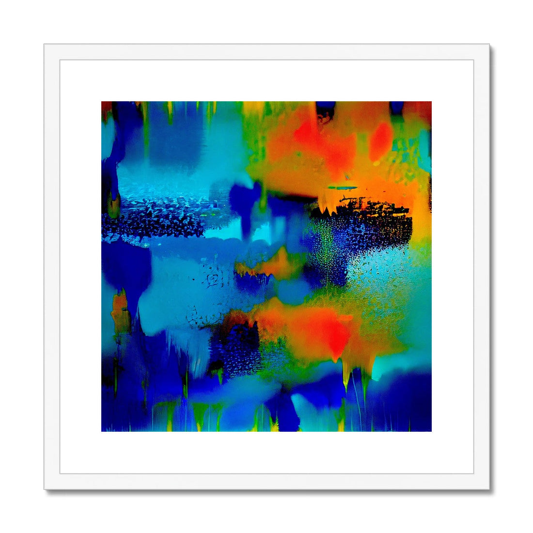 Seasons Abstract Painting | Art By Koan | Framed &amp; Mounted Print