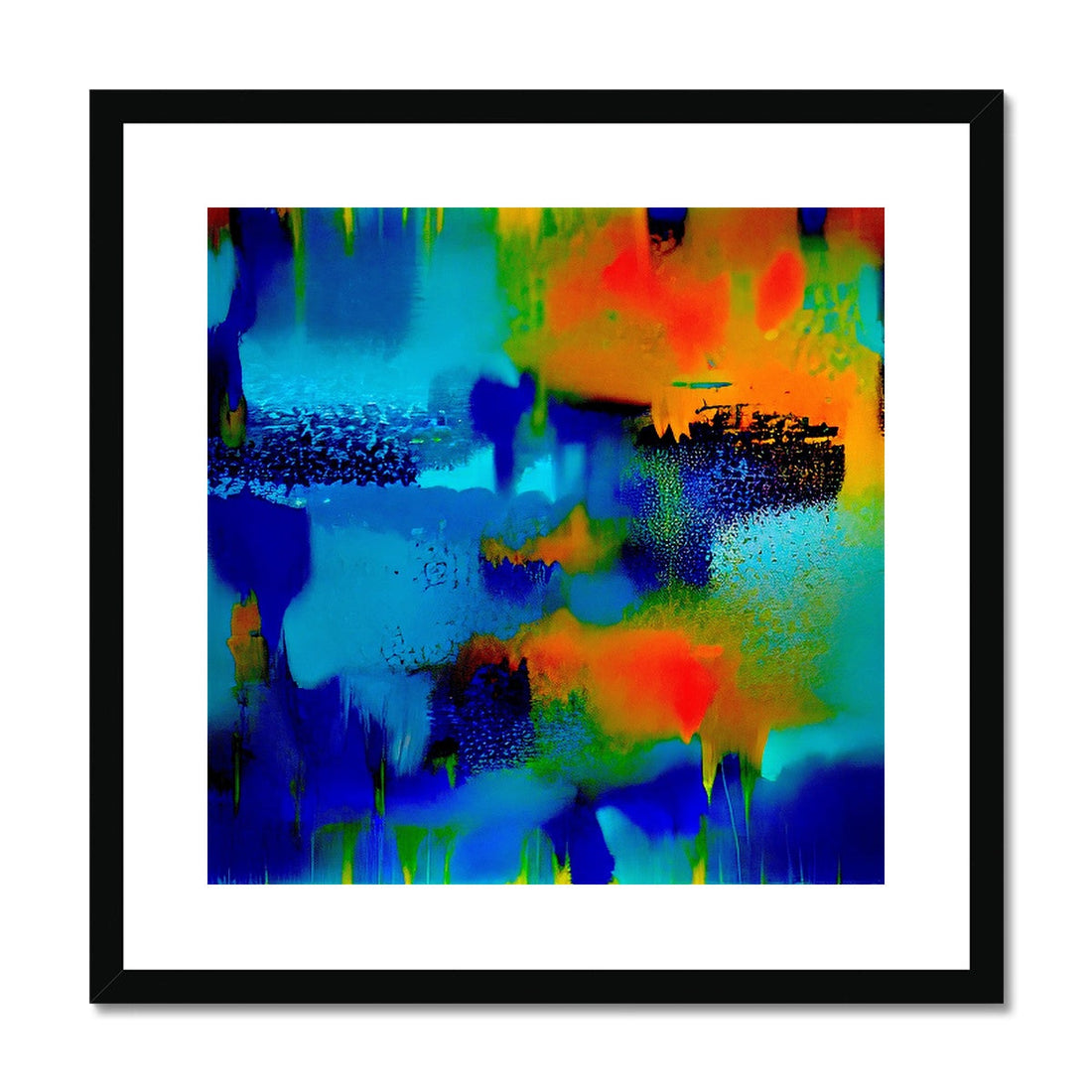 Seasons Abstract Painting | Art By Koan | Framed &amp; Mounted Print