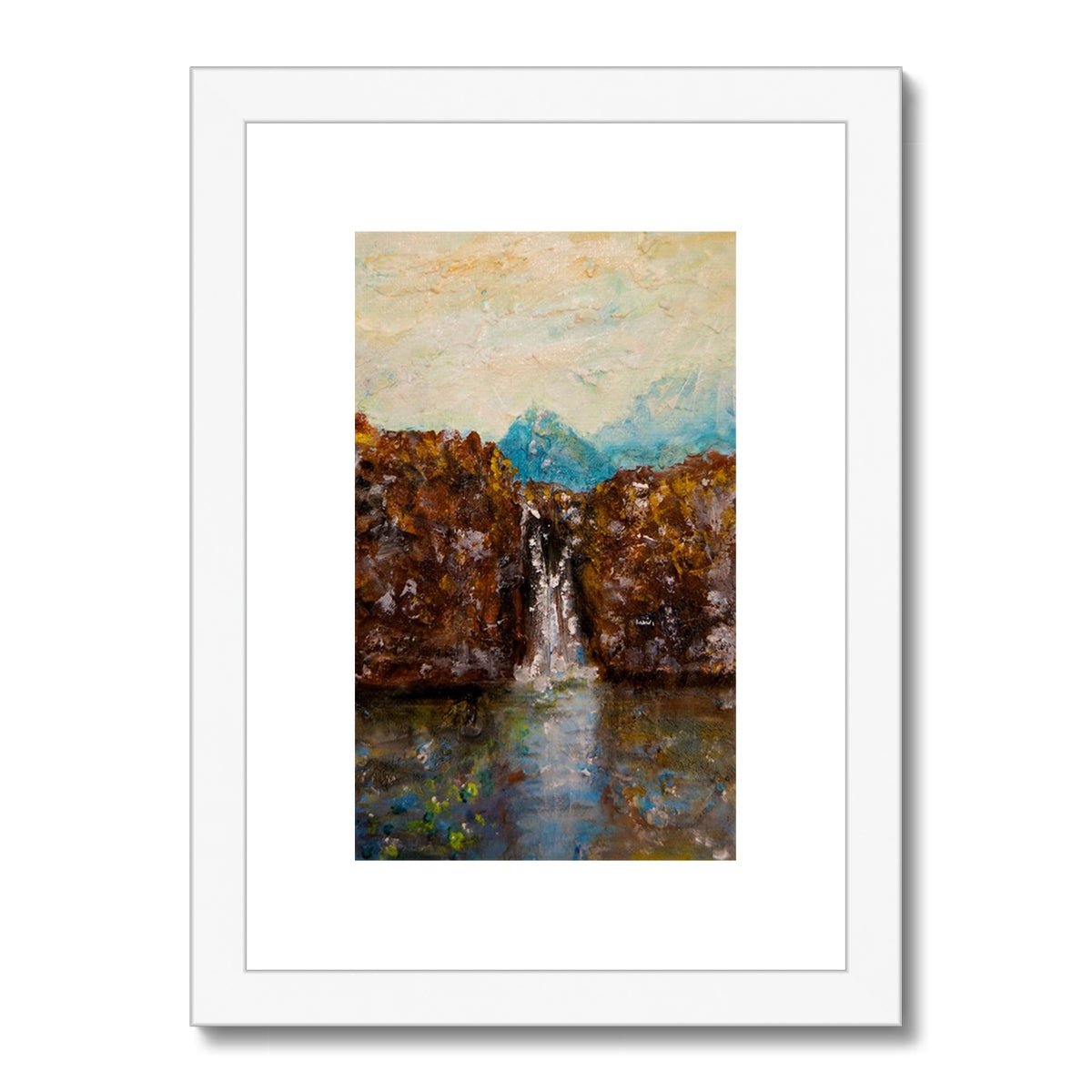 Skye Fairy Pools Painting | Framed &amp; Mounted Prints From Scotland