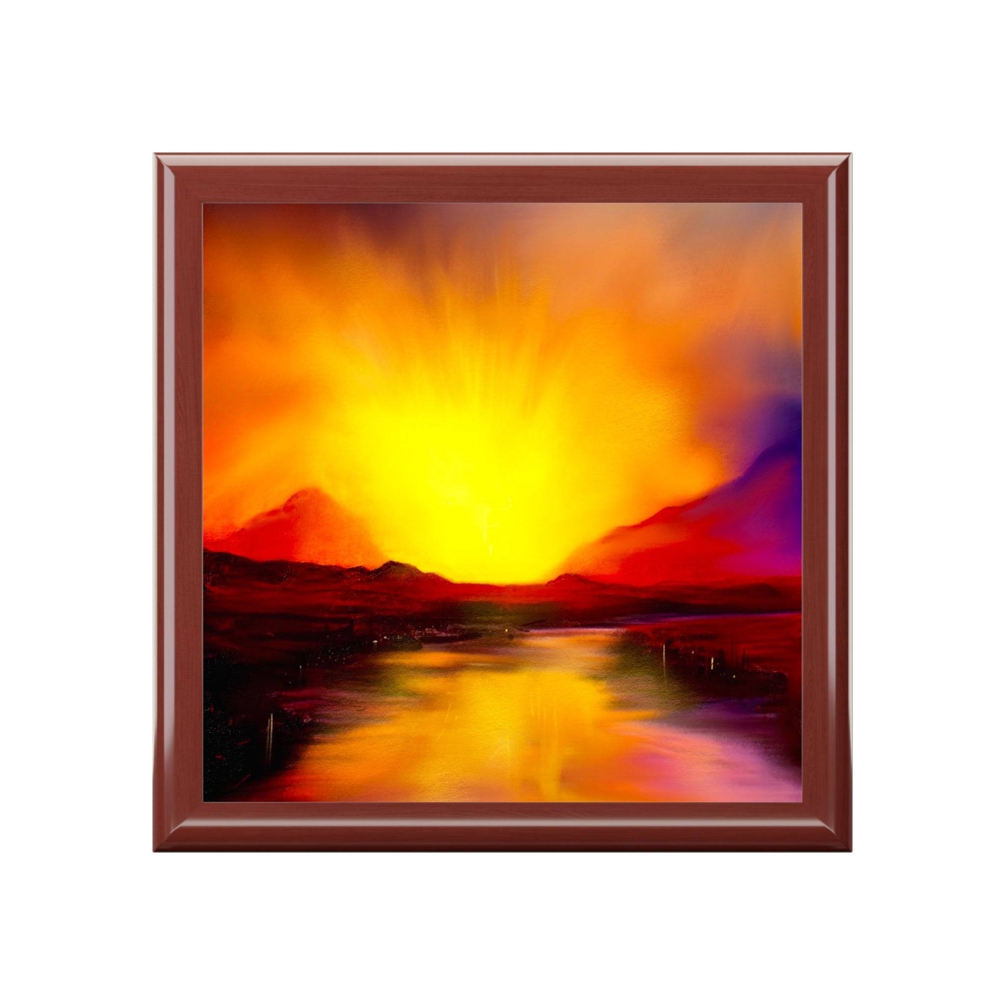 Skye Sunset | Art Jewelry Box | Scotland