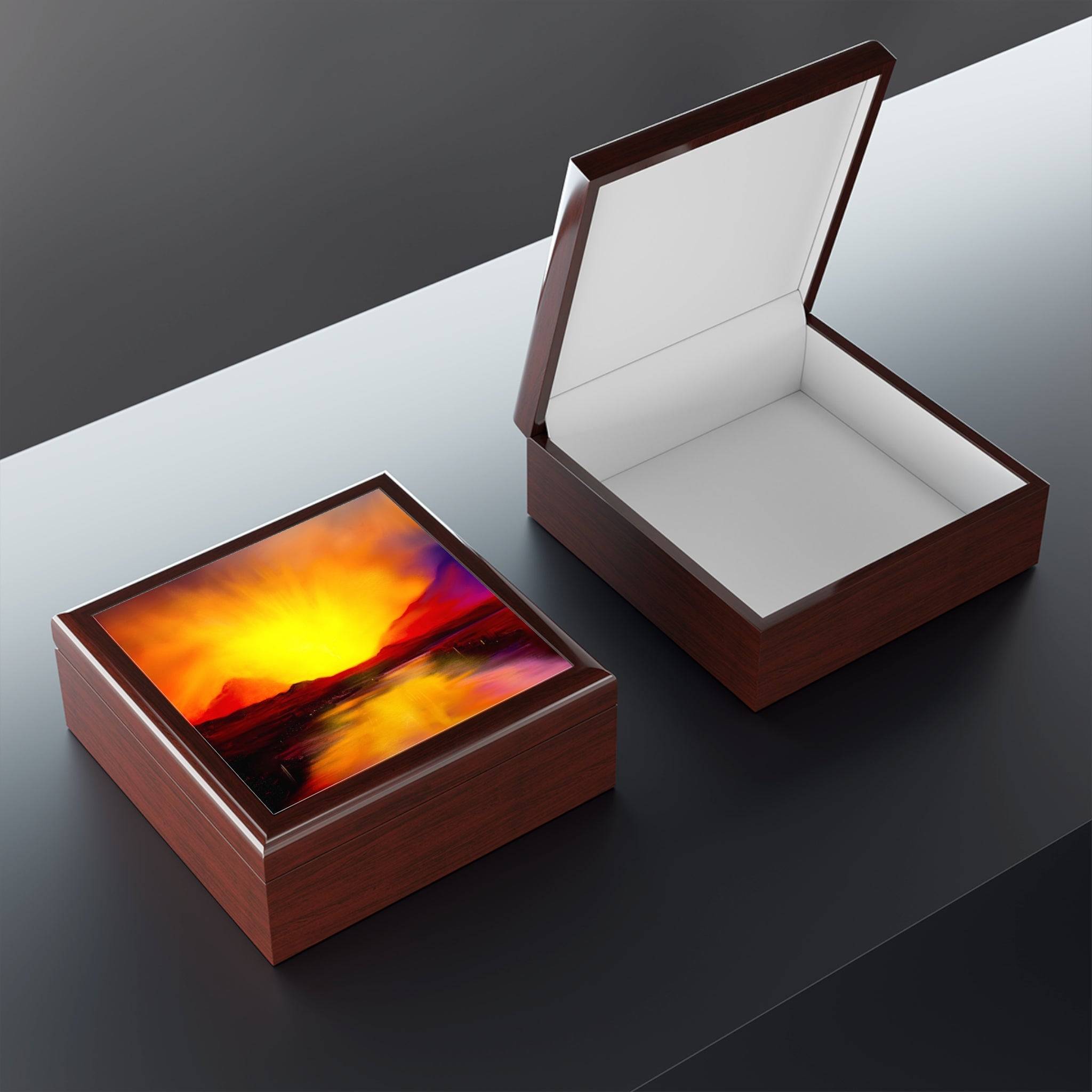 Skye Sunset | Art Jewelry Box | Scotland