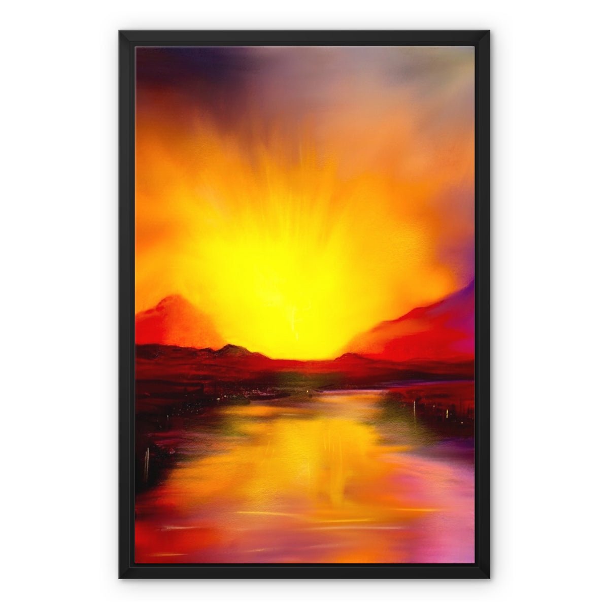 Skye Sunset Painting | Framed Canvas From Scotland