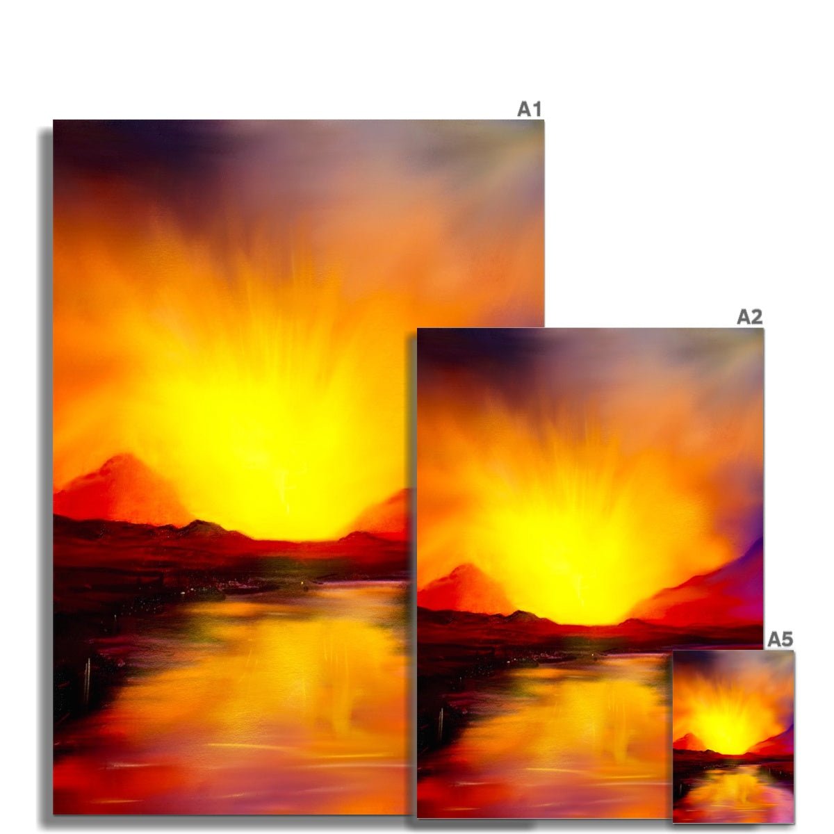 Skye Sunset Painting Scotland | Signed Scottish Fine Art Prints