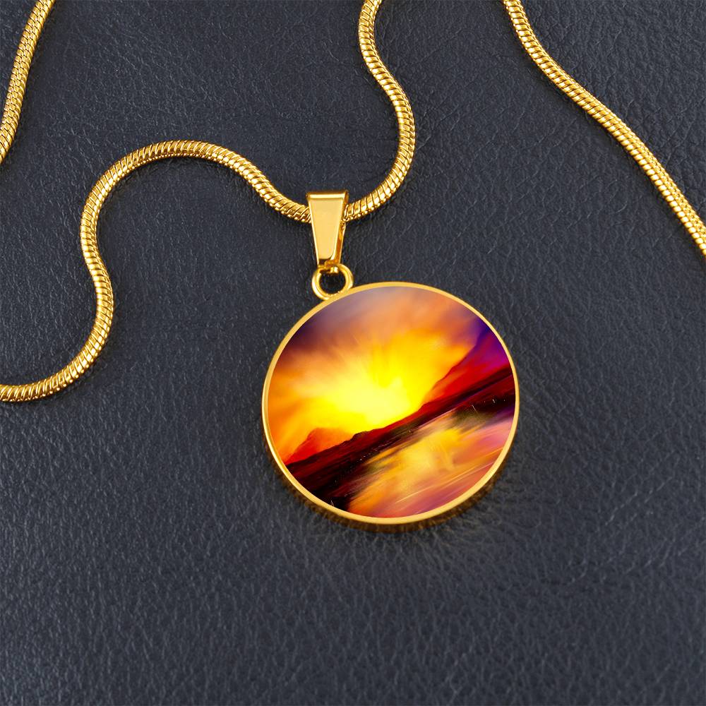 Skye Sunset | Scottish Art Jewellery | Luxury Necklace