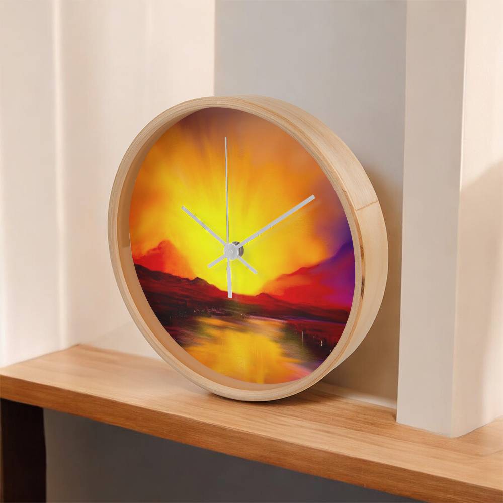 Skye Sunset | Wall Art Clock | Scotland