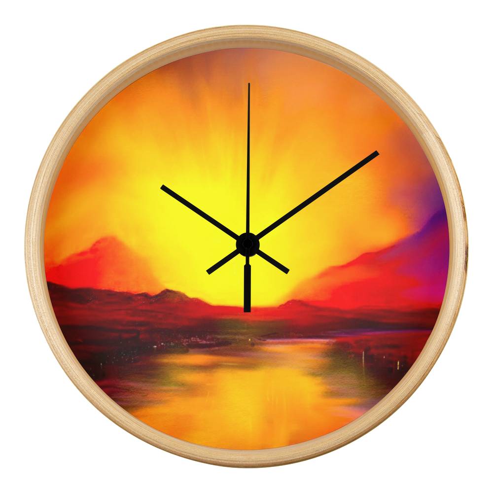 Skye Sunset | Wall Art Clock | Scotland