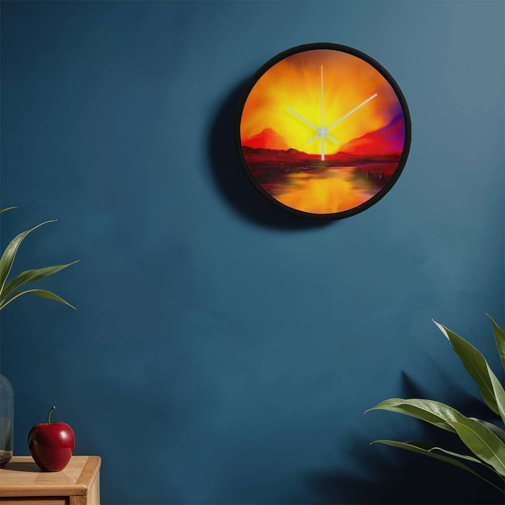 Skye Sunset | Wall Art Clock | Scotland