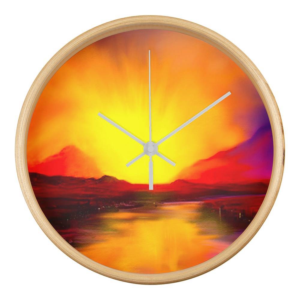 Skye Sunset | Wall Art Clock | Scotland