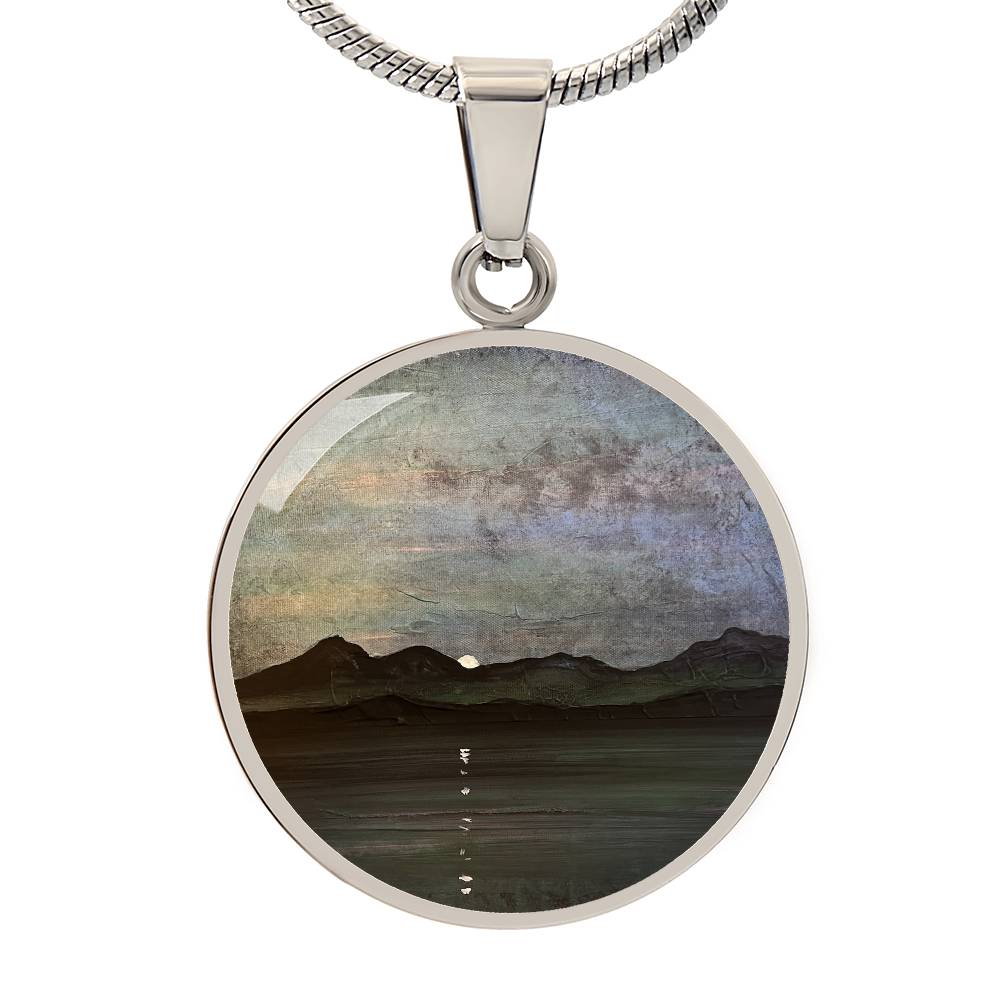 Sleeping Warrior Arran Moonlight | Scottish Art Jewellery | Luxury Necklace